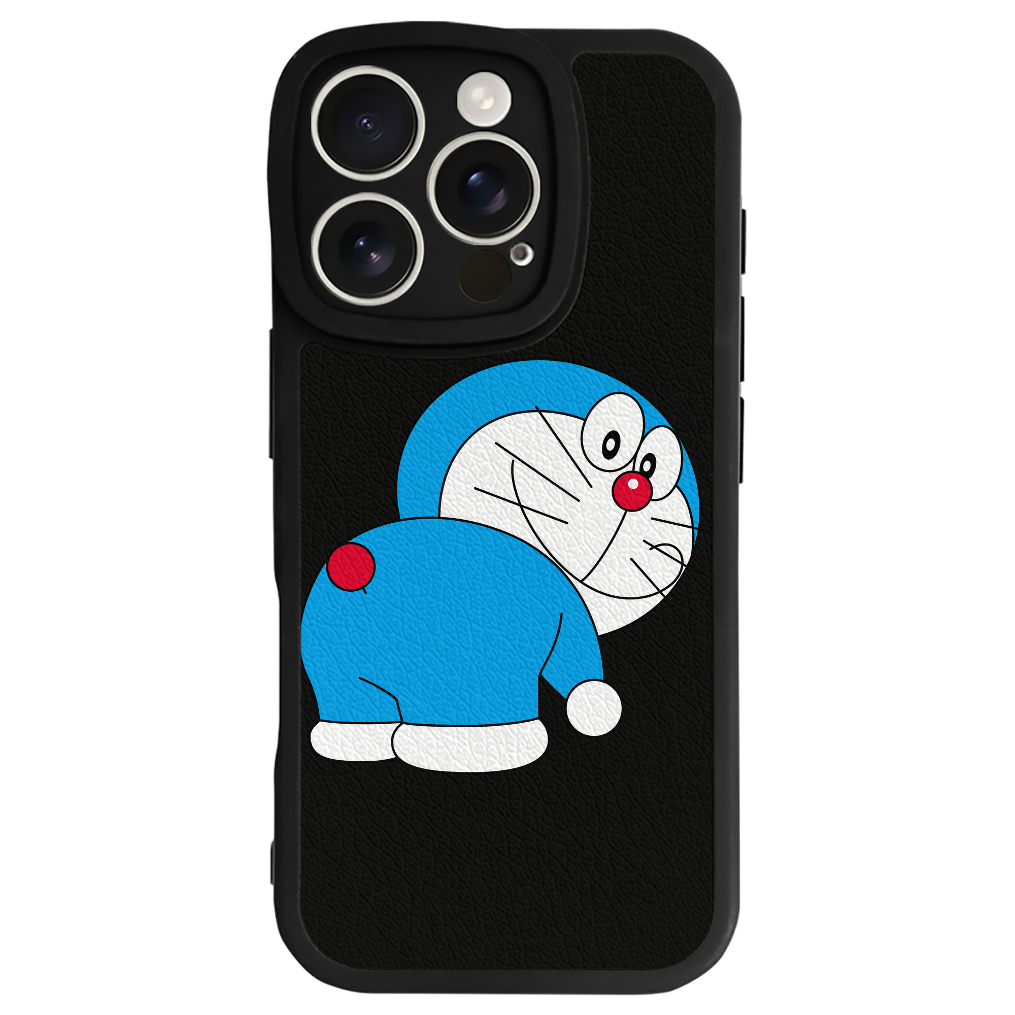 （画像用） ドラえもん Doraemon 【iPhone 16シリーズ対応】シリコンスマホケース（レザー調） 材質：シリコン